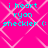 A bright pink background with a light pink diamond pattern displays cyan text reading "i heart ryon sheckler (" in four identical quadrants