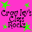 Bright pink background with green star shapes and repeated text "Crowley's Class Rocks" in dark purple pixelated font.