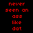Red pixelated text on black background forms a of phrases with white rectangular overlays shifting