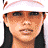 A 4-frame contact sheet of a pixelated animated icon featuring four distinct poses of a woman with long dark hair, including one wearing a white visor and another with closed eyes, alongside visible "Coolbuddy.com" text on the right frame.