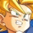 A 48x48 pixel buddy icon featuring a Dragon Ball Z character on the left and text elements on the right, displayed as part of an animated contact sheet with two visible frames.
