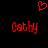 Red pixelated text 'Cathy' appears twice on a black background with a red heart symbol above.