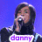 Four show a person with dark hair in various poses: singing into a microphone, standing, waving, and smiling. Purple text labels appear below each