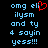 Pixelated blue text on black background with red heart symbol replacing 'l' in 'eli', two identical frames side-by-side.