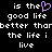 Black background with white pixelated text and a purple heart symbol replacing the 'o' in 'the'.