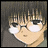A 48x48 pixel buddy icon featuring a close-up of an anime-style character's face on the left and stylized text reading "Anime IM" with smaller "COM" below it on a black background to the right, arranged in a contact sheet layout.