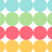 Pixelated image with horizontal color bands of cyan, green, pink, and yellow, each overlaid with white star patterns, and black text reading 'summer ohh seven' on the right.