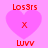 Four identical pixelated heart-shaped icons with red text and symbols on a pink background, arranged in a