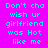 Pixelated cyan text on bright pink background with red heart symbol, repeated twice in