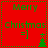 Red background with green text 'Merry Christmas =]' and a small green tree icon, showing animation where the tree's top pixel shifts position between frames.