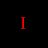 Red 'I' text, red heart symbol, and circular Coca-Cola bottle graphic on black background with gray rectangle.