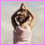 A pixelated image of a person with arms raised, surrounded by text reading 'its all about you' and 'JESUS' in blue block letters.