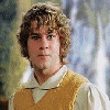 A red background displays multiple white 'Merry' text elements with varying light effects, above a strip of four character images from a fantasy film.