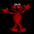 Four distinct Elmo buddy icon variations displayed in a , each with unique poses and backgrounds