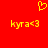 Red background with yellow pixelated heart symbol above two identical lines of text reading 'кута<3' in Cyrillic script.