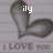 A grayscale animated icon shows a stylized heart shape with text overlays changing across frames.