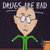 Pixelated cartoon character with glasses and green shirt against dark background, text above head reads "DRUNKS IN BED".