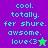 Pixelated text and star icons on split background with cyan text on purple and green sections