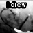 Black-and-white animated icon shows a hand drawing a heart shape with a pencil, text changes sequentially across frames.