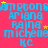 A static image with a bright pink background displays repeated text in blue and yellow, including names and a 'KC' abbreviation, with small yellow stars scattered throughout.