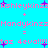 Pixelated text and symbols on a bright cyan background with repeated patterns.