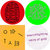 A static image displays four distinct pixelated sections: two circular shapes and two rectangular sections with abstract patterns.