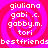 A static digital image with a pink and red spiral background displaying repeated text elements in white pixelated font.