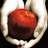 A pixelated image shows two hands holding a red object with text reading "stronger than Romeo and Juliet" in blocky letters.