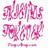 Pink cursive text reading "albertus" and "Fayleng" with a smaller line of pink script below, displayed in multiple repeated arrangements on white background.