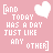 Pink background with white hearts and repeating text '[AND TODAY HAS A DAY JUST LIKE ANY OTHER]' where individual letters turn black in sequence.
