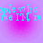 Pixelated cyan text 'people who applemine IT' repeats across a pink and purple gradient background with circular light effects.
