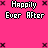 Pixelated pink background with repeated 'Happily Ever After' text and faded 'Failed' overlays, featuring small black X symbols and heart icons.