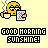 Animated contact sheet of a yellow cartoon character holding a newspaper and cup, with text "GOOD MORNING SUNSHINE!" below each frame on a light yellow background.