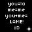 Pixelated text and symbols on black background with animated changes across three of repeated patterns