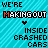 Animated contact sheet of a pixel art icon showing repeated text and small car icons on a blue striped background, with color variations in the word 'MAKINGOUT' across frames.