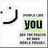 Pixelated icon shows black curved line on white background with green-tinted text reading YOU and gray rectangular shapes below.