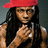 A pixelated figure with long dark hair wears a red cap and black sleeveless top, holding up two fingers in front of their chest against a gray background.