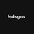 A pixelated grayscale image of a stylized text logo on a dark background, with visible pixelation and low resolution.