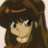 Anime-style character with brown hair and a brown hat, shown in profile against a black background with white text.