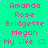 Pixelated text displays names and a phrase on a green background with light blue dots, arranged in two