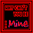 A 5x5 contact sheet of animated frames showing a red and black pixelated icon with text "WHY CAN'T YOU BE MINE" in varying styles across sampled frames.