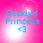 A pink background with four identical displaying 'Daddy's Princess <3' in blue text and a heart symbol