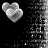 Black background with white pixelated hearts and text reading "YOU'RE SUCH A SUCKER" and "FOR A SHEET THERE" in repeating vertical