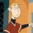 Two side-by-side animated frames of a cartoon character with blonde hair and glasses, one showing the full body in motion and the other focusing on the face.