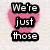 A static image with pink heart shapes and black text reading "We're just those silly little girls who fall for those stupid little boys" on a light background.