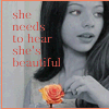 nine shows a grayscale portrait with orange text and flower accents, transitioning from full face to close-up mouth view
