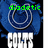 Animated buddy icon featuring Indianapolis Colts logo with green text overlays changing from 'diode' to 'and' and 'proud', blue background, white team name.