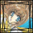 A 48x48 pixel buddy icon featuring a stylized anime character with blue eyes and brown hair inside a golden frame, paired with "Anime IM" text on the right side of a contact sheet layout.