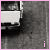 Animated contact sheet of 16 frames showing a black-and-white vehicle with pink text and heart symbols changing across frames.