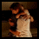 A four- shows a pixelated image of two people embracing, with text reading "Brian & Michael" in the bottom-right